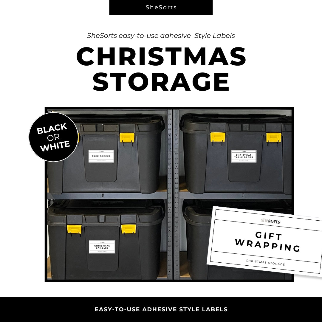 SheSorts Christmas Labels