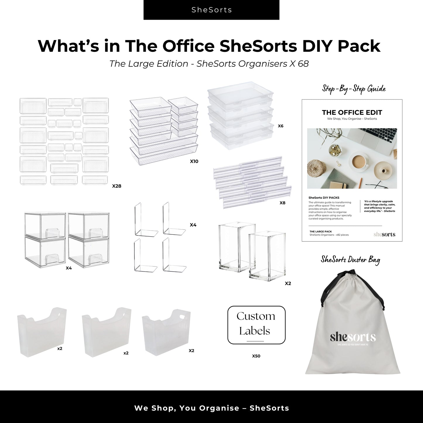 SheSorts DIY Office Pack - Large