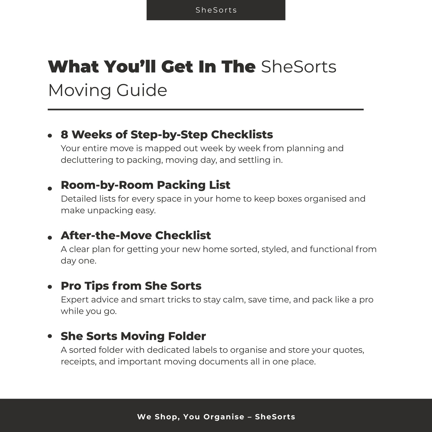 Sorted Moves Moving Guide