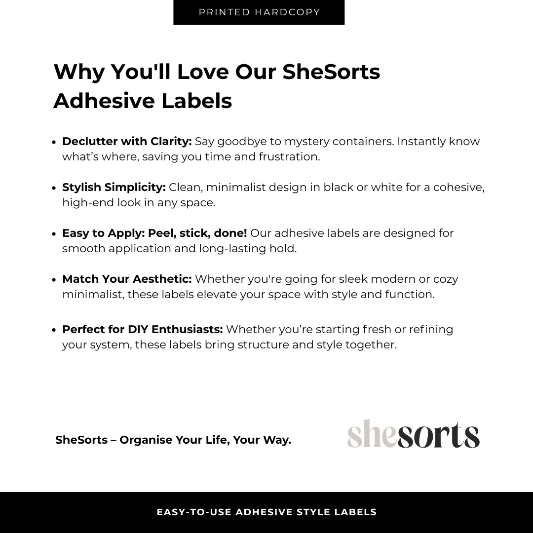 SheSorts Christmas Labels